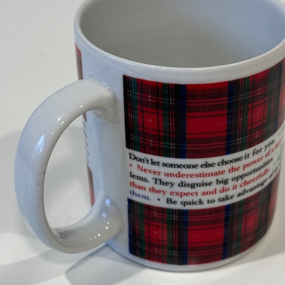 Plaid Mug Coffee Tea Vintage Home Decor Kitchen Drinkware Barware Christmas Gift - Picture 14 of 17